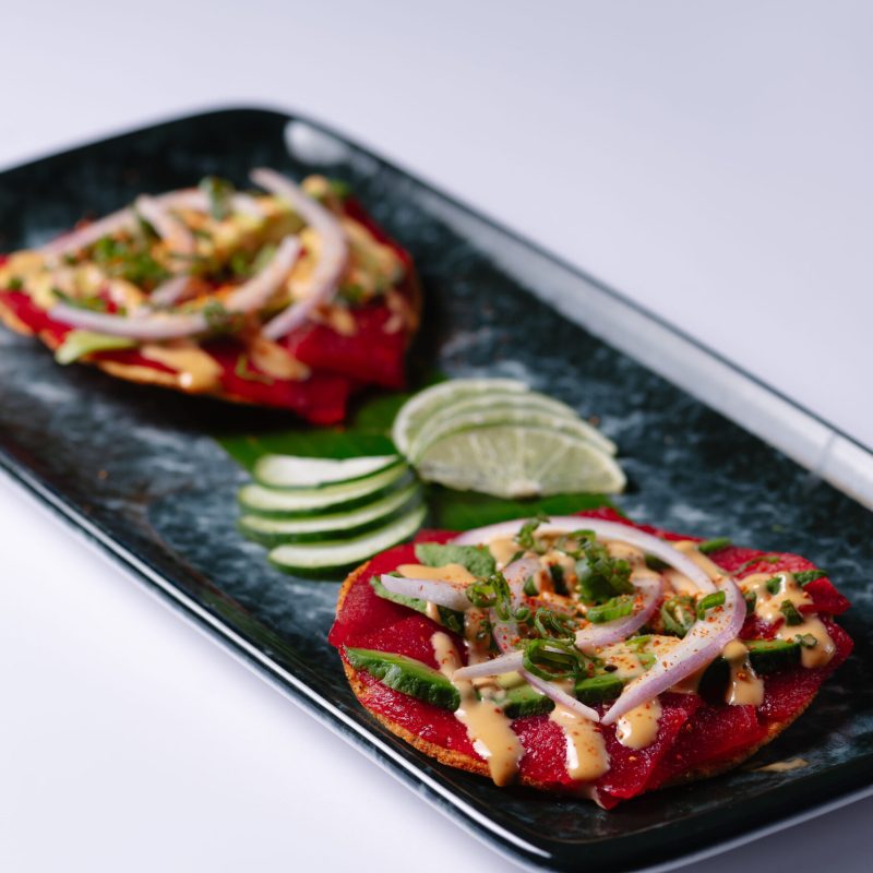 Tostadas de atún Tostadas de atún